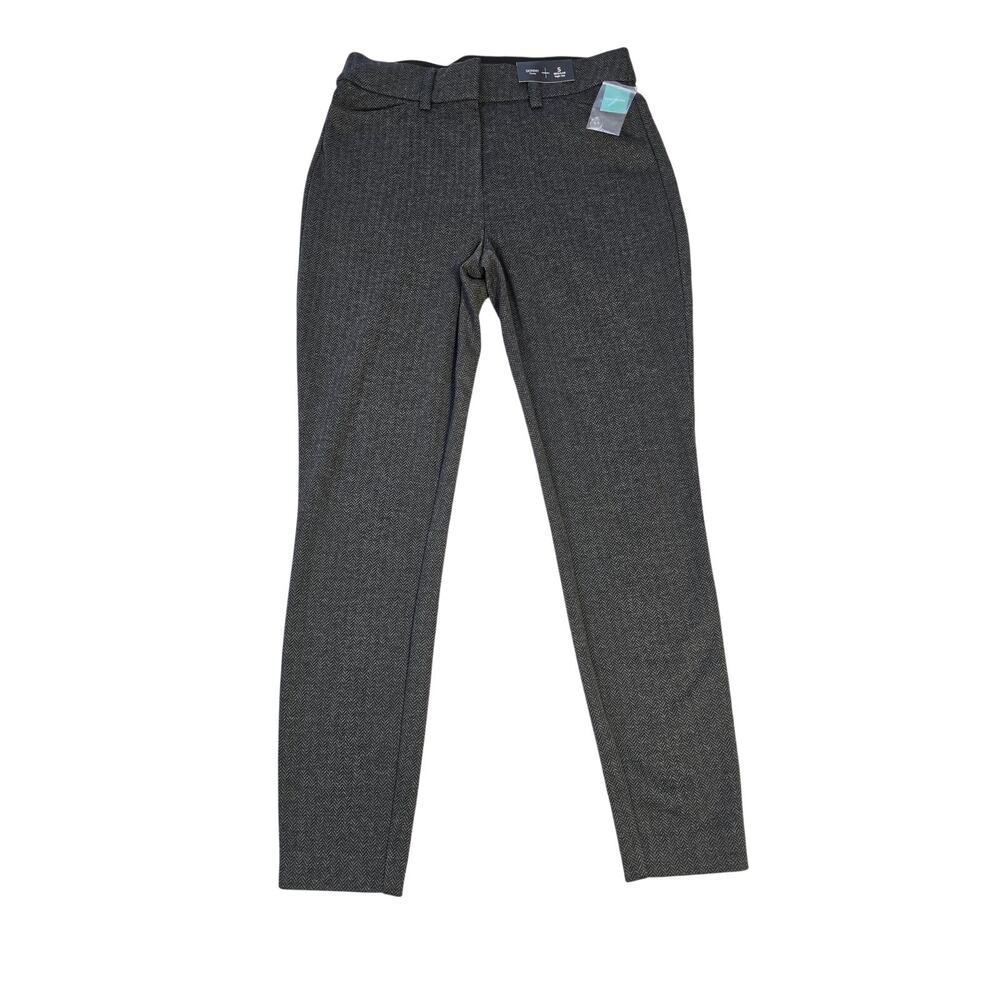 Maurices Skinny Ponte Pants Women’s S Regular High Rise Gray Herringbone NWT